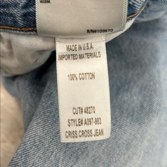 Agolde Criss Cross Upsized Jeans Suburbia Size 27 - Picture 5 of 12